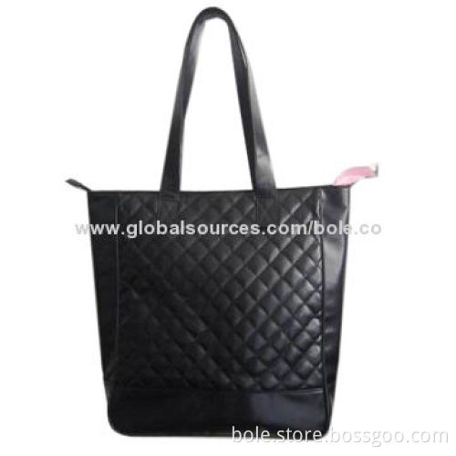 Leather handbag for ladies with quilting design